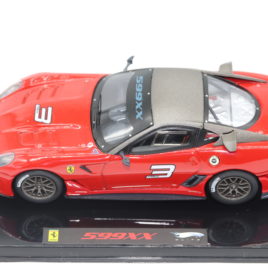 HOTWHEELS ELITE 1.43 FERRARI 599XX ( 599 GTO BASED )  Red color  #3 car  ( T6263 )