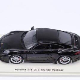 SPARK 1.43 PORSCHE 911 GT3 Touring Package  Black colour with Silver wheels ( S7625 )