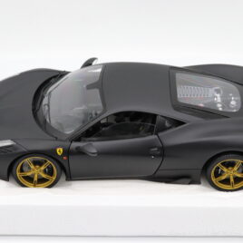 1.18 Hotwheels Elite Ferrari 458 Speciale  Matt black colour  ( BLY33 )