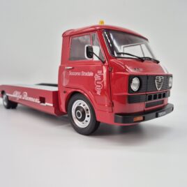 MITICA 1.18 Alfa Romeo A12 ( F12 ) Truck car carrier Second series 1977 Red / Black colour ( 2000083-D )